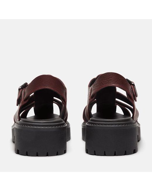Timberland Brown Stone Street Fisherman Platform Sandal For