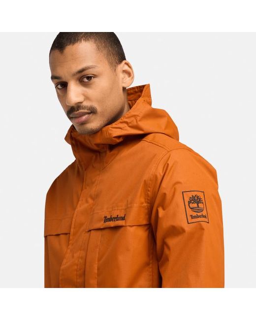 Orange raincoats sales