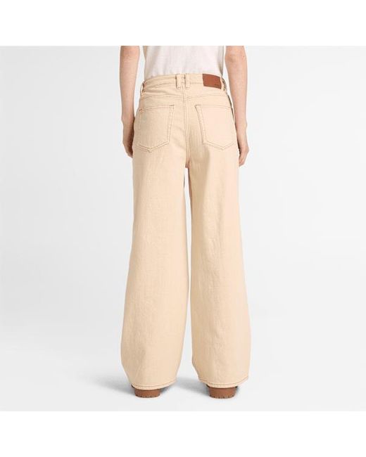 Timberland Natural Denim Wide Leg Trouser For