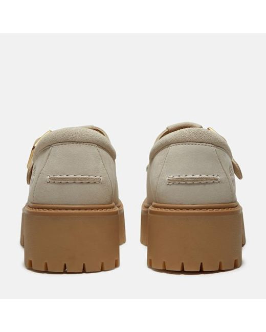 Timberland Natural Stone Street Platform Buckle Shoe For
