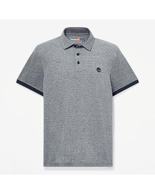Timberland Blue Baboosic Brook Oxford Short-Sleeve Polo For for men