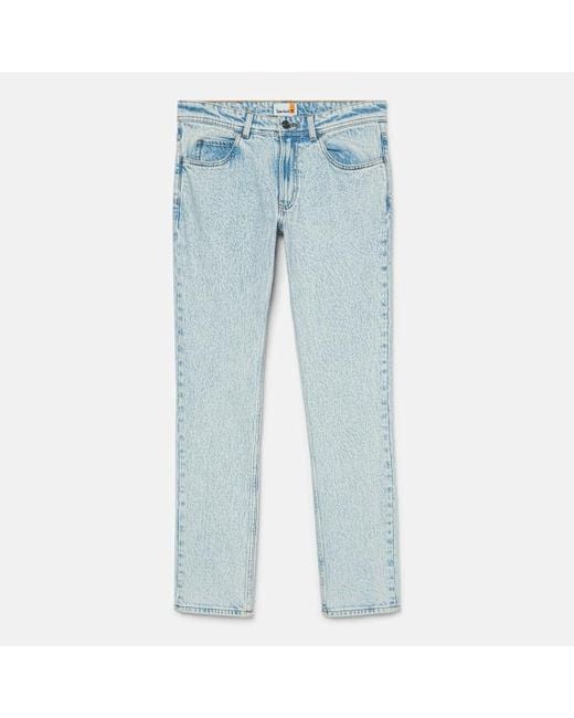 Timberland Blue Sandown Denim Slim For Men In Grey, Man, Grey, Size: 28 for men