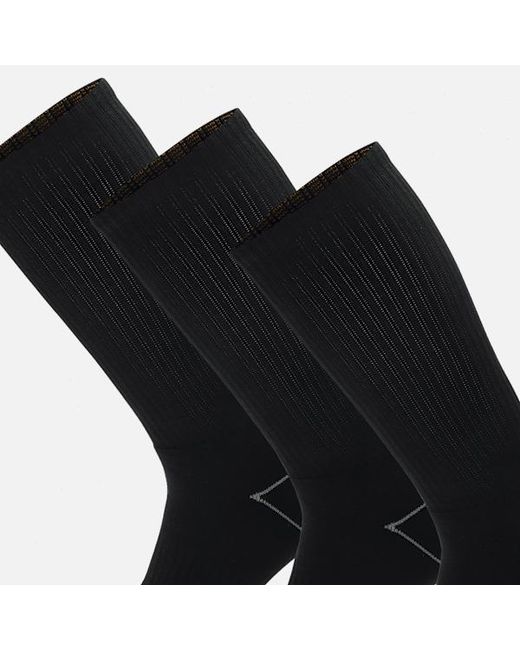 Timberland Black Bowden 3-Pack Full Cushion Crew Sock