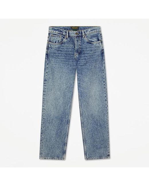 Timberland Blue Relaxed Denim Trouser For for men