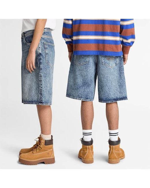 Timberland Blue Denim Jorts for men