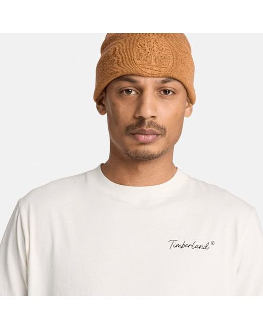 Timberland White New Hampshire Heritage Graphic T-Shirt For for men
