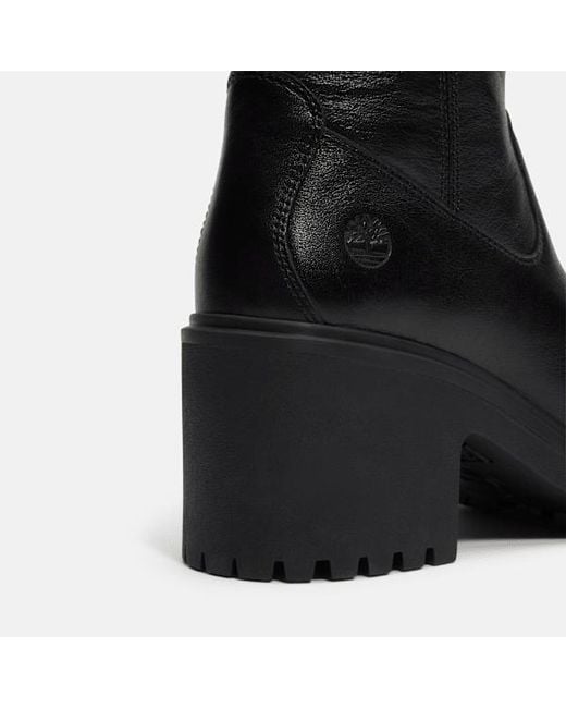Timberland Black Stone Heights Tall Side Zip Boot For