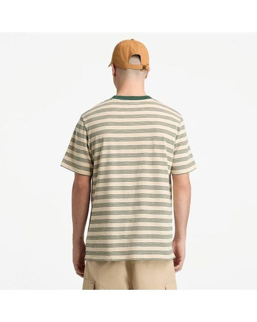 Timberland Natural Striped Short-Sleeve T-Shirt For for men
