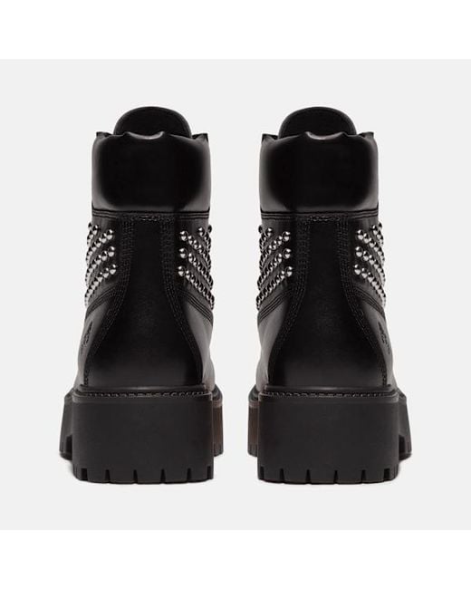 Timberland Black Stone Street Platform 6-Inch Boot For