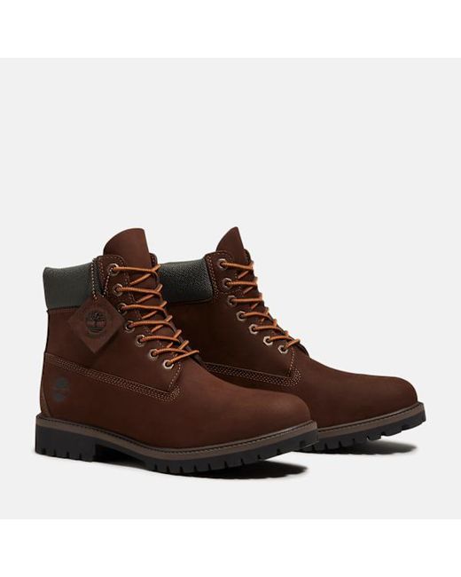 Timberland Brown Heritage 6-Inch Waterproof Boot For for men
