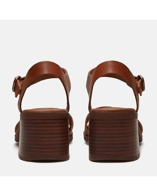 Timberland Brown Bellevaux Backstrap Sandal For
