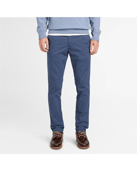 Timberland Blue Claremont Twill Chino Slim Trouser For for men