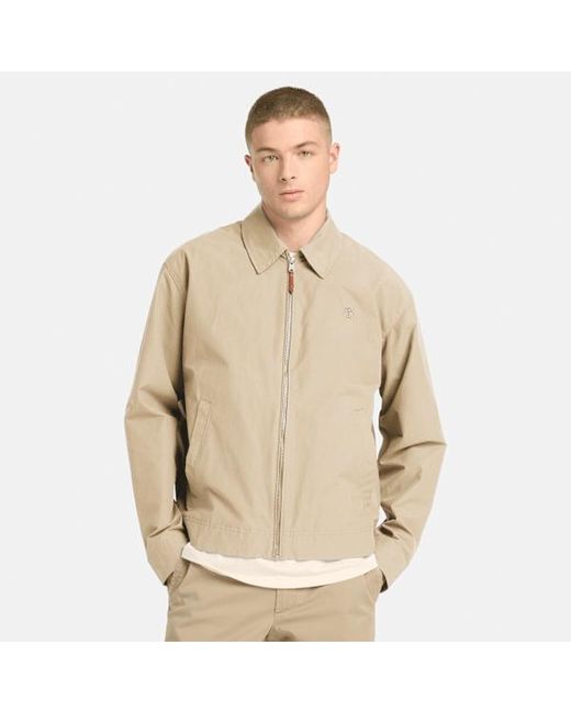 Timberland Natural Stratham Durable Water Repellent Cotton Bomber For for men