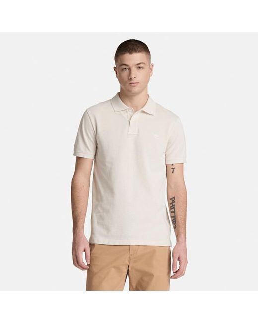 Timberland White Oyster River Slim Short-Sleeve Polo For for men