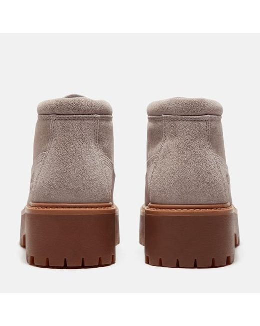 Timberland Brown Stone Street Mid Platform Boot For