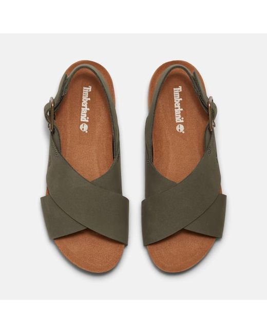 Timberland Green Malibu Waves Basic Backstrap Sandal For