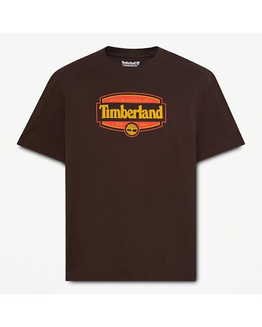 Timberland Brown Heritage Seal Short-Sleeve T-Shirt For for men