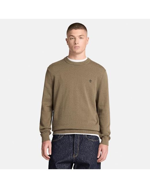 Timberland Brown Williams River Cotton Crewneck Jumper For for men