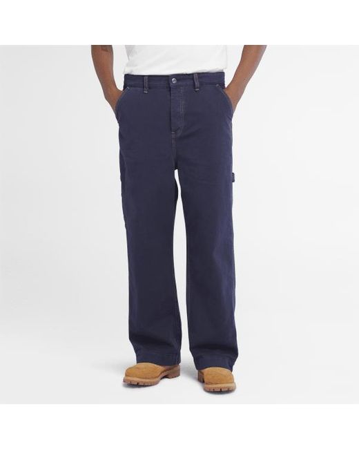 Timberland Wide-leg Carpenter Jeans For Men In Dark Blue, Man, Dark Blue, Size: 31 for men