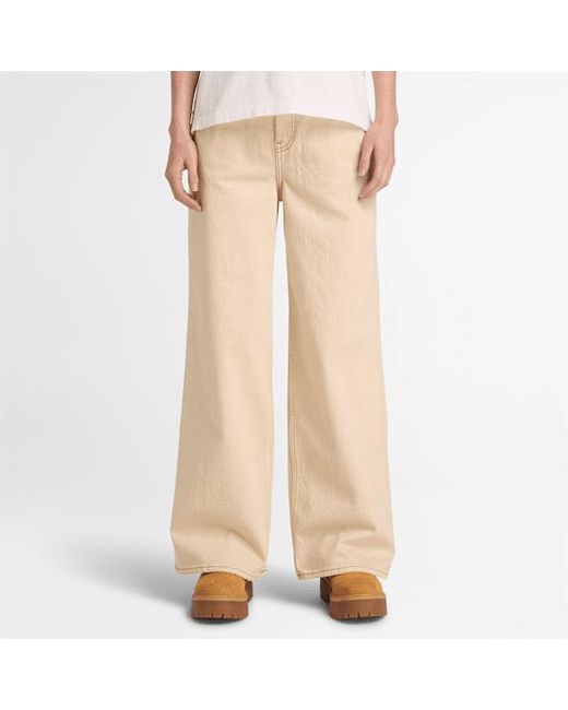Timberland Natural Denim Wide Leg Trouser For