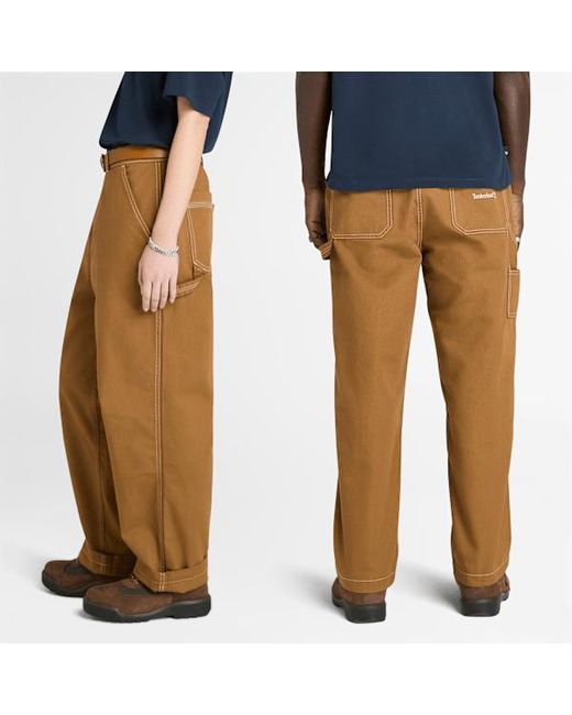 Timberland Blue All Gender Washed Duck Canvas Carpenter Trouser