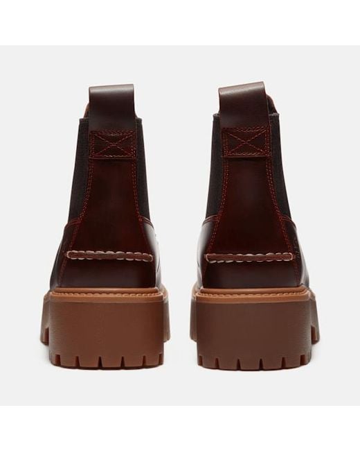 Timberland Brown Stone Street Platform Chelsea Boot For