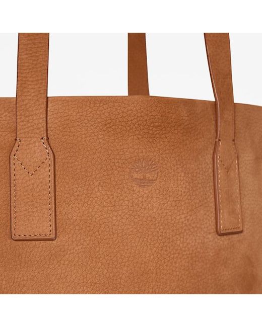Timberland Brown Soft Leather Tote Bag For