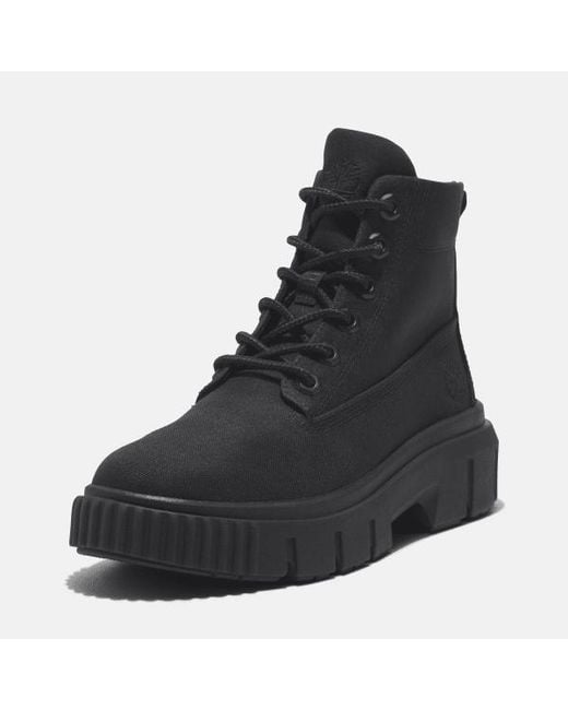 Timberland Black Greyfield Mid Boot For