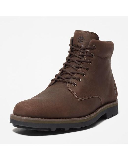 Timberland Alden Brook Mid Zip Up Waterproof Boot For Men In Dark Brown, Man, Brown, Size: 6.5 for men