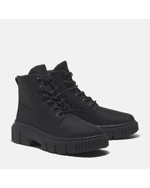 Timberland Black Greyfield Mid Boot For