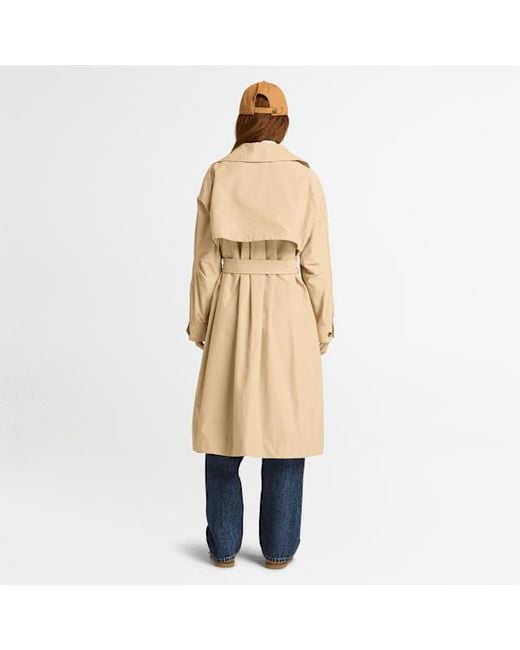 Timberland Natural Water-Repellent Long Mac Coat For