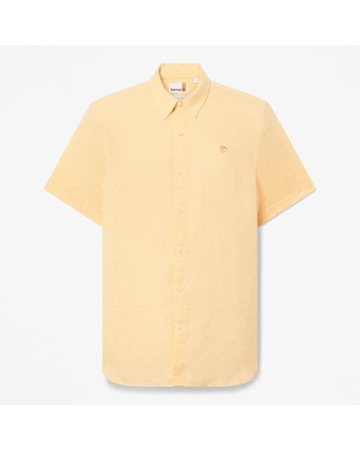 Timberland Natural Mill Brook Linen Short-Sleeve Shirt For for men