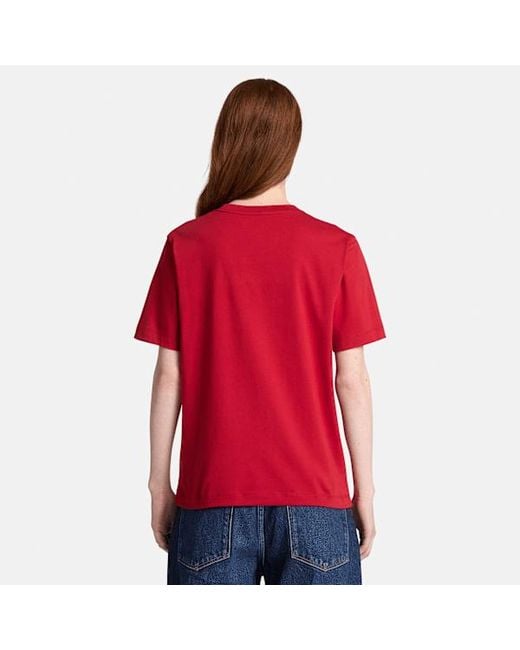 Timberland Embroidered Logo Short-Sleeve T-Shirt For