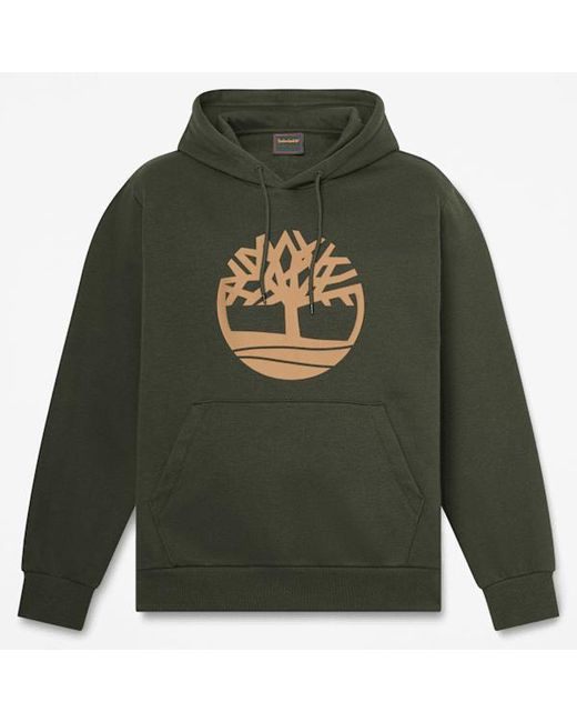 Timberland Green Northwood Tree Logo Hoodie For for men