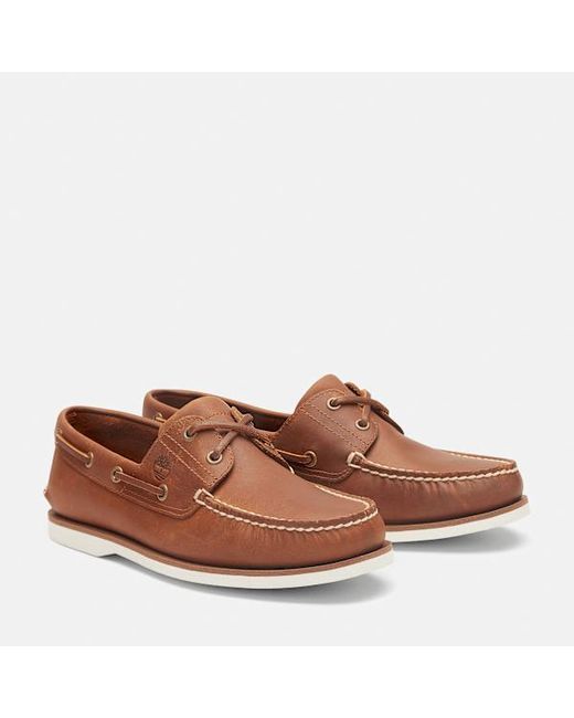 Timberland Brown Classic 2-Eye Boat Shoe For for men