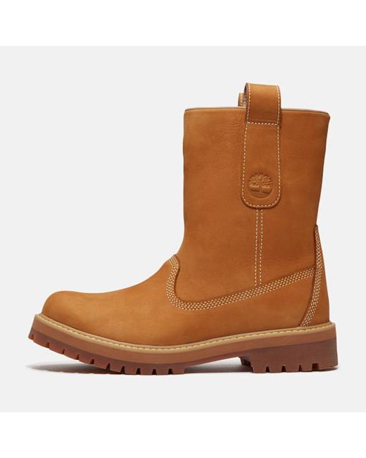 Timberland Brown Heritage Mid Pull-On Boot For for men