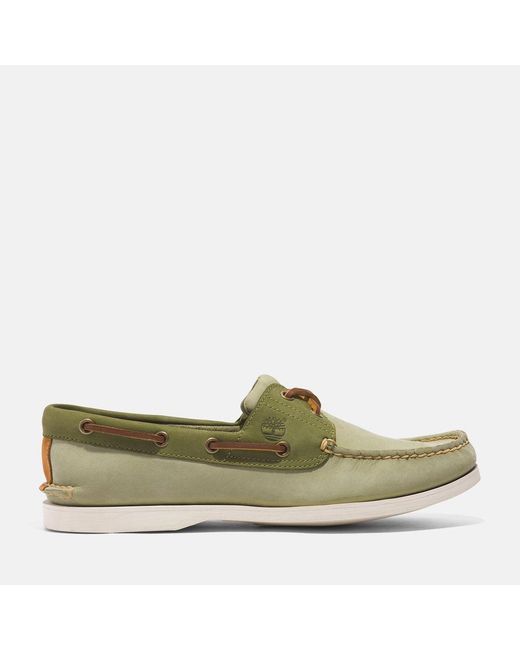 Timberland Green Classic Boat Shoe for men