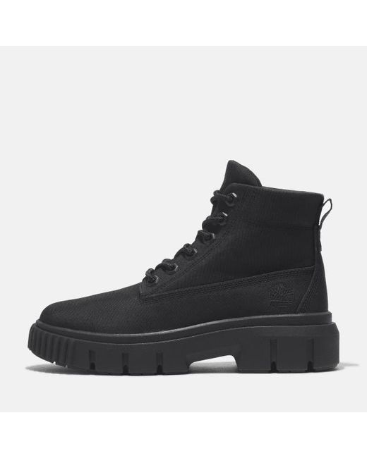Timberland Black Greyfield Mid Boot For