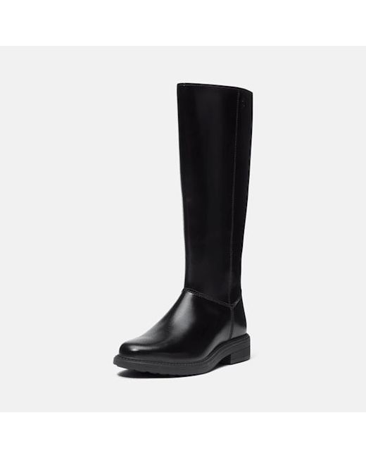 Timberland Black Stormbucks Tall Side Zip Boot For