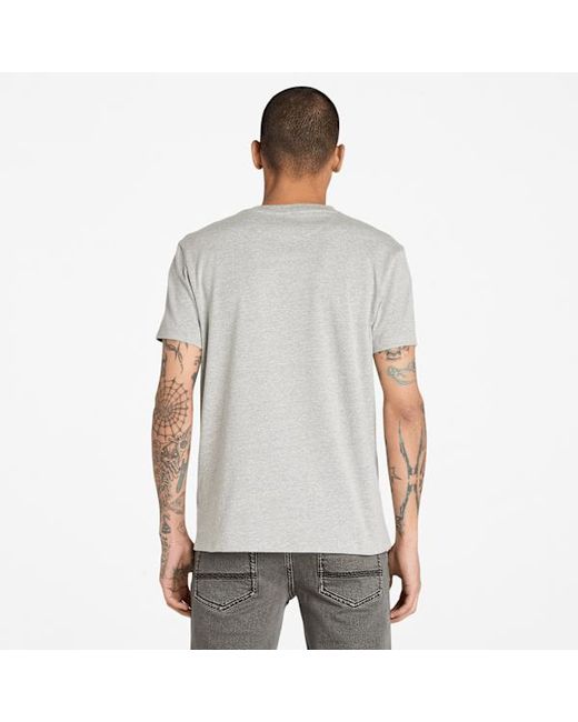 Timberland Gray Dunstan River Short-sleeve T-shirt For Men In Dark Grey, Man, Grey, Size: 3xl for men