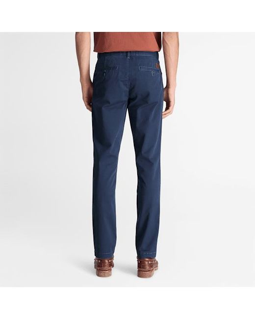Timberland Blue Claremont Slim Twill Chino Trouser For for men