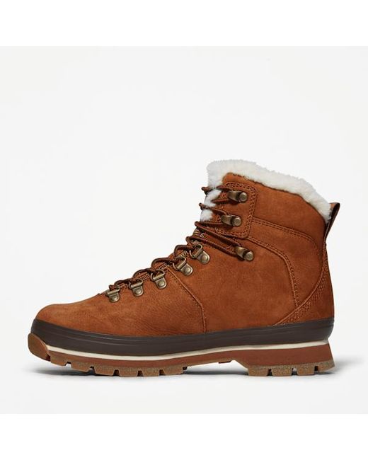 Timberland Brown Euro Hiker Waterproof Fur-Lined Boots For