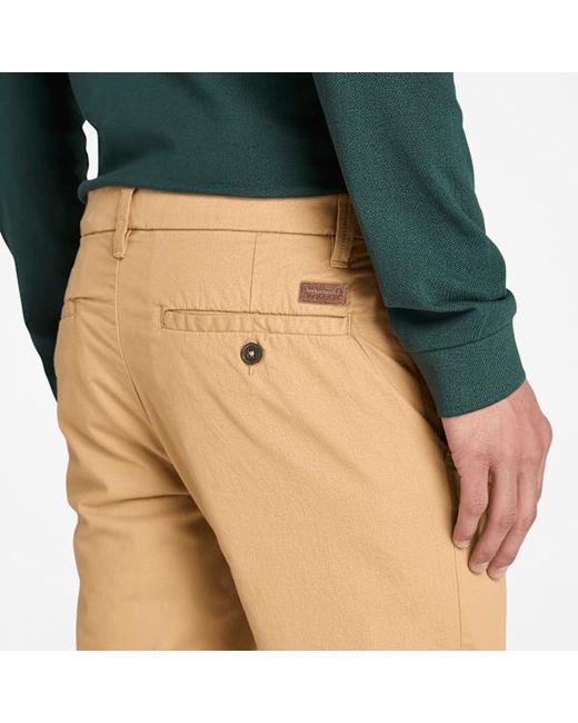 Timberland Pink Claremont Twill Chino Slim Trouser For Men In Beige, Man, Beige, Size: 29 for men