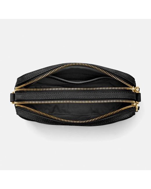 Timberland Black Soft Leather Camera Bag For