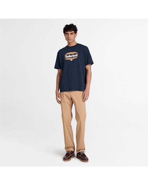 Timberland Blue Heritage Seal Short-Sleeve T-Shirt For for men