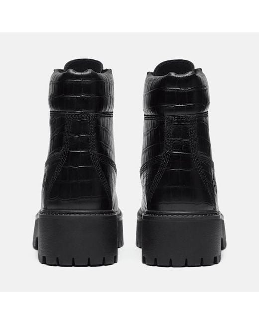 Timberland Black Stone Street Platform 6-Inch Boot For