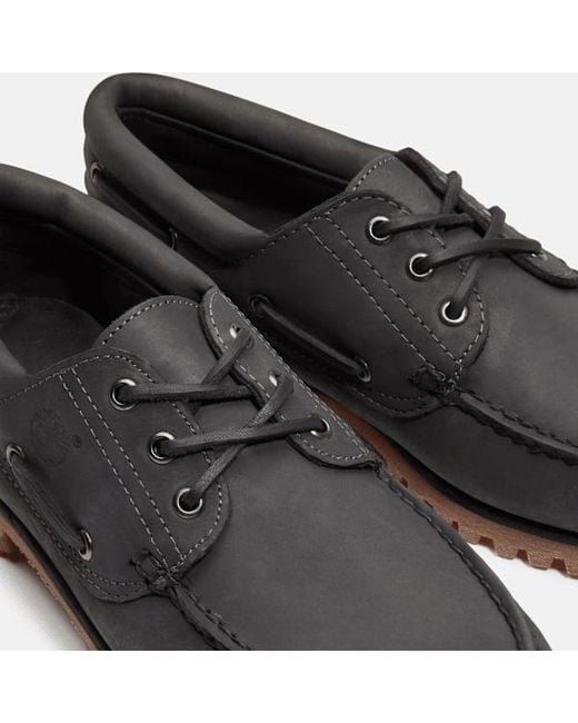Timberland Black Lake House 3-Eye Lug Boat Shoe For for men