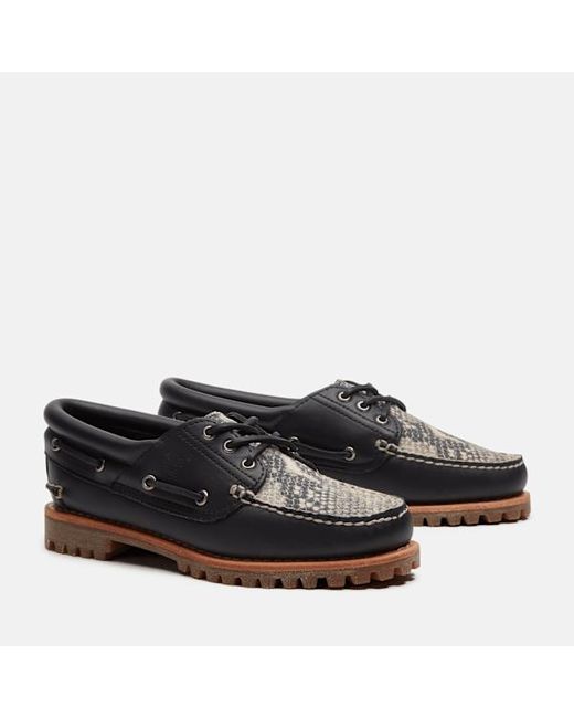 Timberland Black Authentic Boat Shoe For