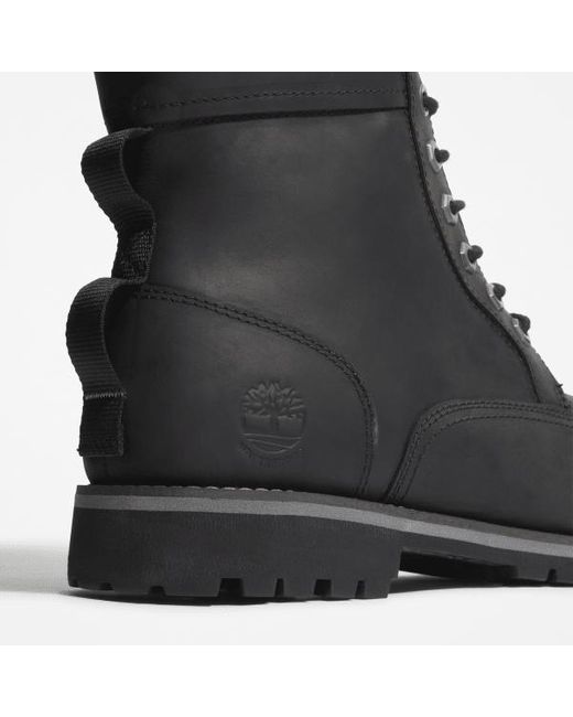 Timberland Rugged Mid Lace-up Waterproof Boot For Men In Black, Man, Black, Size: 5.5 for men