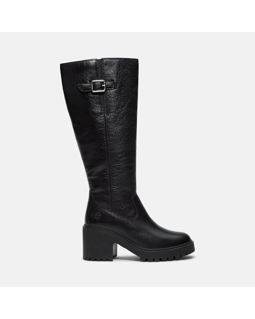 Timberland Black Stone Heights Tall Side Zip Boot For